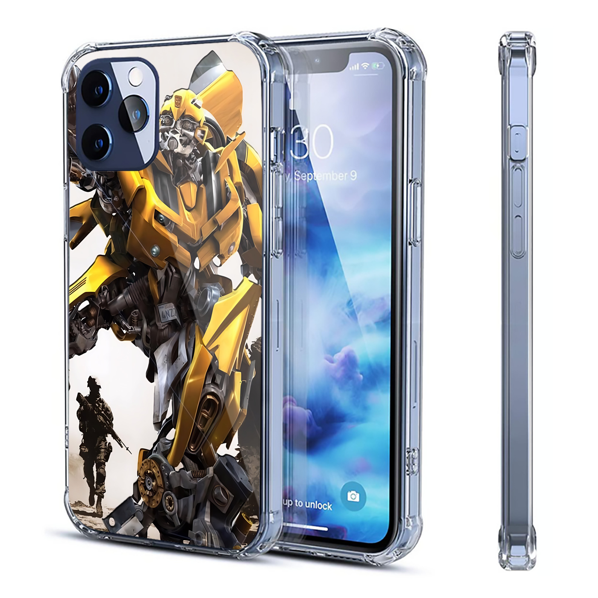 （画像用） Transformers トランスフォーマー 【iPhone 12シリーズ対応】透明スマホケース（クリアソフトケース）